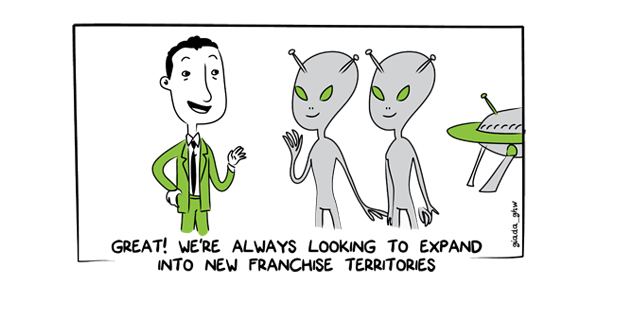 Franchise Business Plan Cartoon