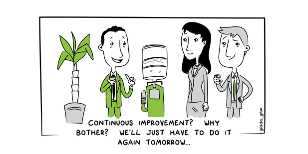 Continuous Improvement cartoon